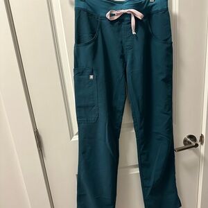 FIGS, XS Caribbean blue scrub pants